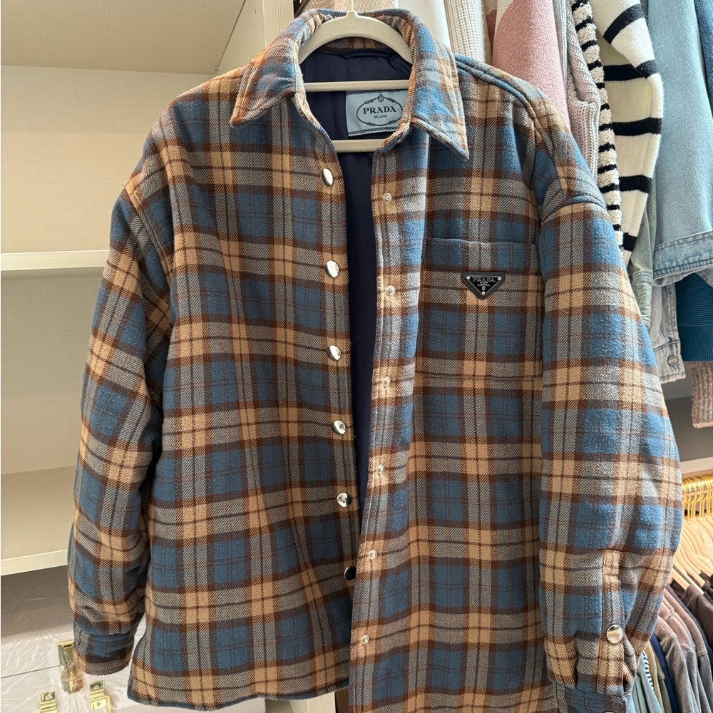 Prada Plaid Button-Up jacket - size 40